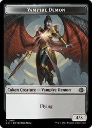 Vampire // Vampire Demon Double-Sided Token [The Lost Caverns of Ixalan Tokens] Magic: The Gathering