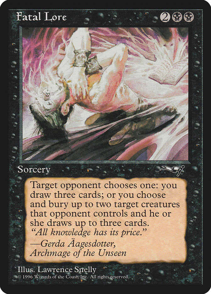 Fatal Lore [Alliances] Magic: The Gathering