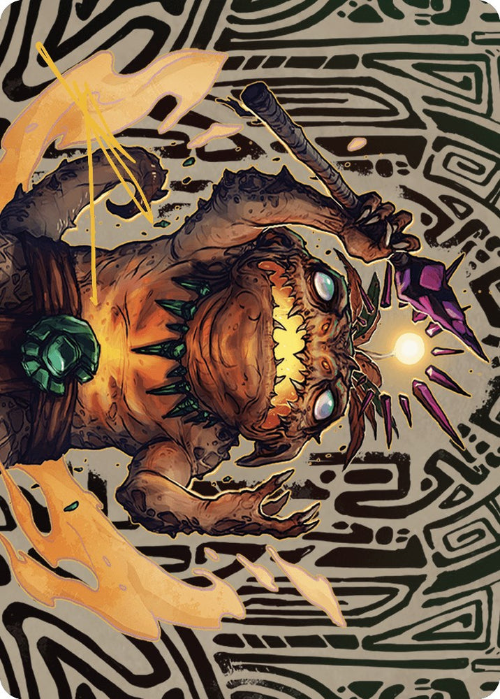 Zoyowa Lava-Tongue Art Card (Gold-Stamped Signature) [The Lost Caverns of Ixalan Art Series] Magic: The Gathering