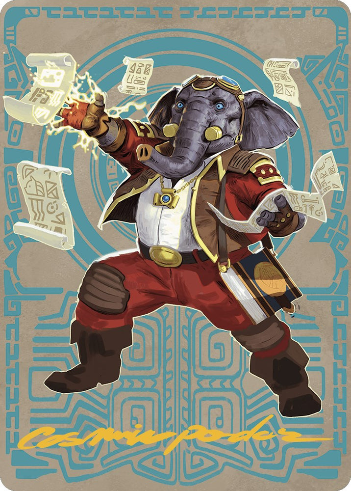 Quintorius Kand Art Card (65/81) (Gold-Stamped Signature) [The Lost Caverns of Ixalan Art Series] Magic: The Gathering
