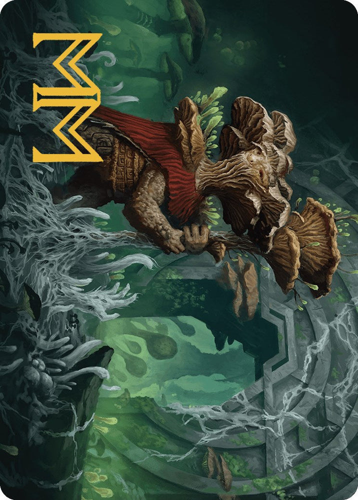 Tendril of the Mycotyrant Art Card (Gold-Stamped Signature) [The Lost Caverns of Ixalan Art Series] Magic: The Gathering