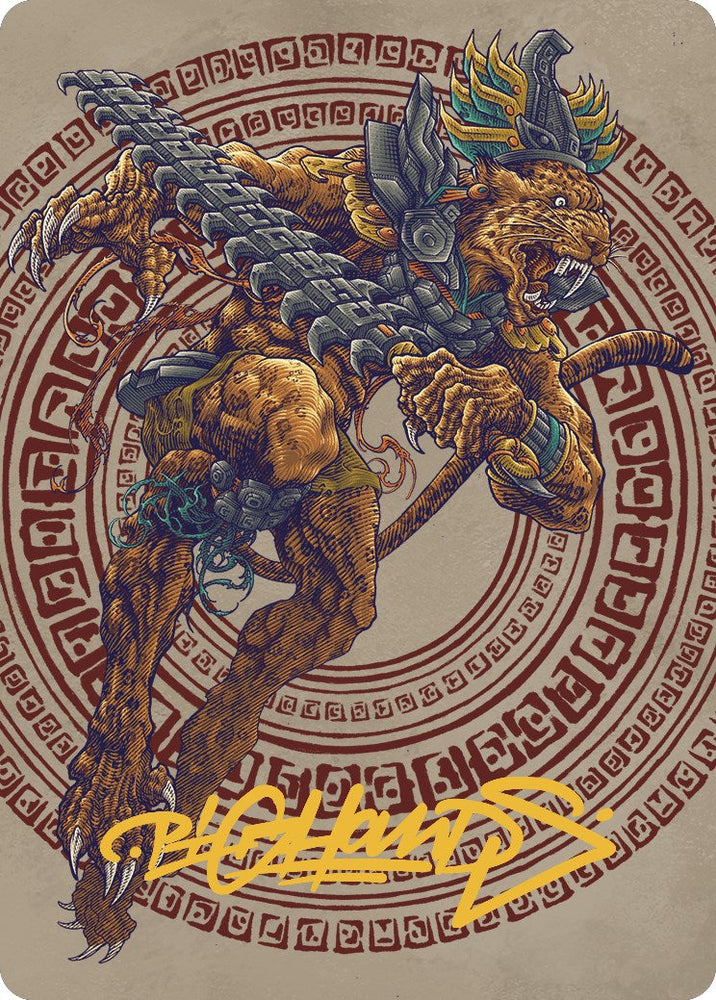 Sovereign Okinec Ahau Art Card (Gold-Stamped Signature) [The Lost Caverns of Ixalan Art Series] Magic: The Gathering