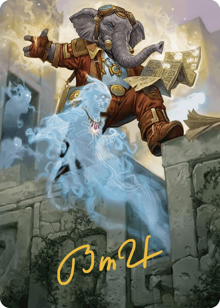 Quintorius Kand Art Card (37/81) (Gold-Stamped Signature) [The Lost Caverns of Ixalan Art Series] Magic: The Gathering