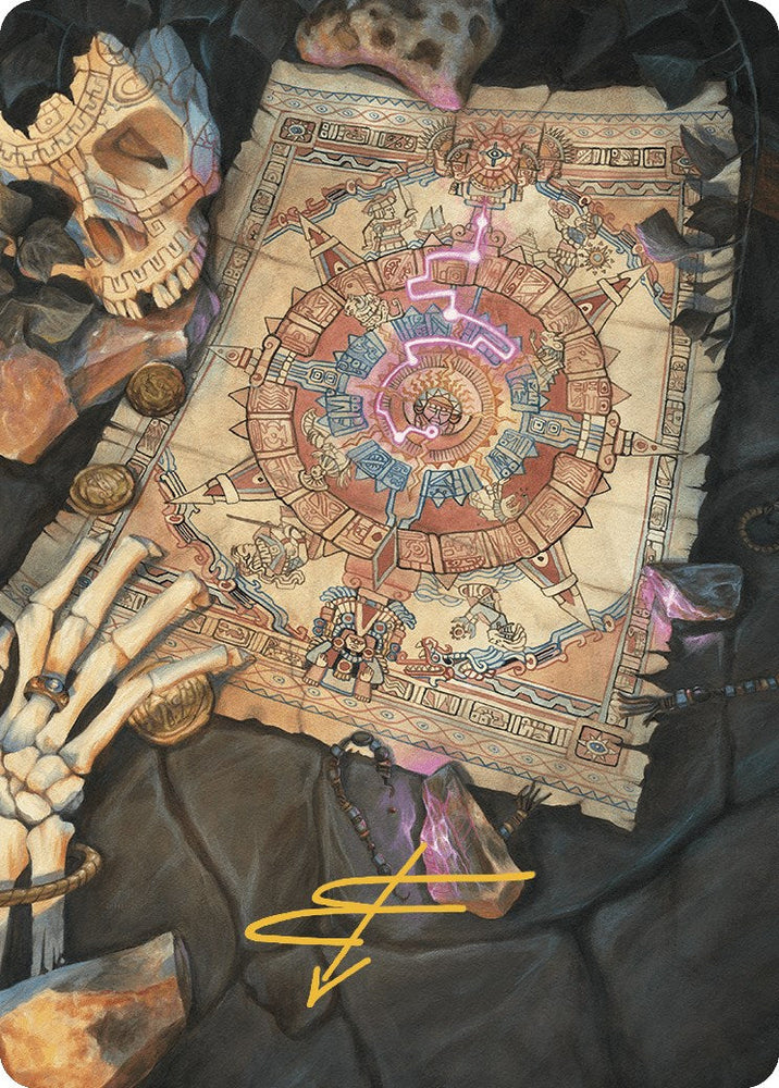 Map Token Art Card (Gold-Stamped Signature) [The Lost Caverns of Ixalan Art Series] Magic: The Gathering