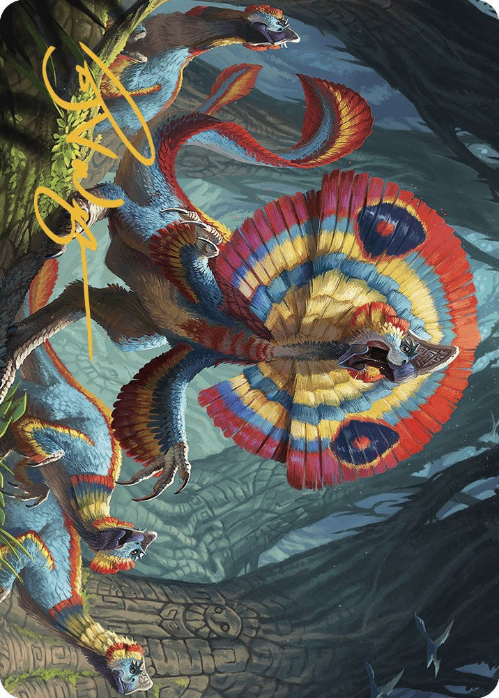 Sunfrill Imitator Art Card (Gold-Stamped Signature) [The Lost Caverns of Ixalan Art Series] Magic: The Gathering