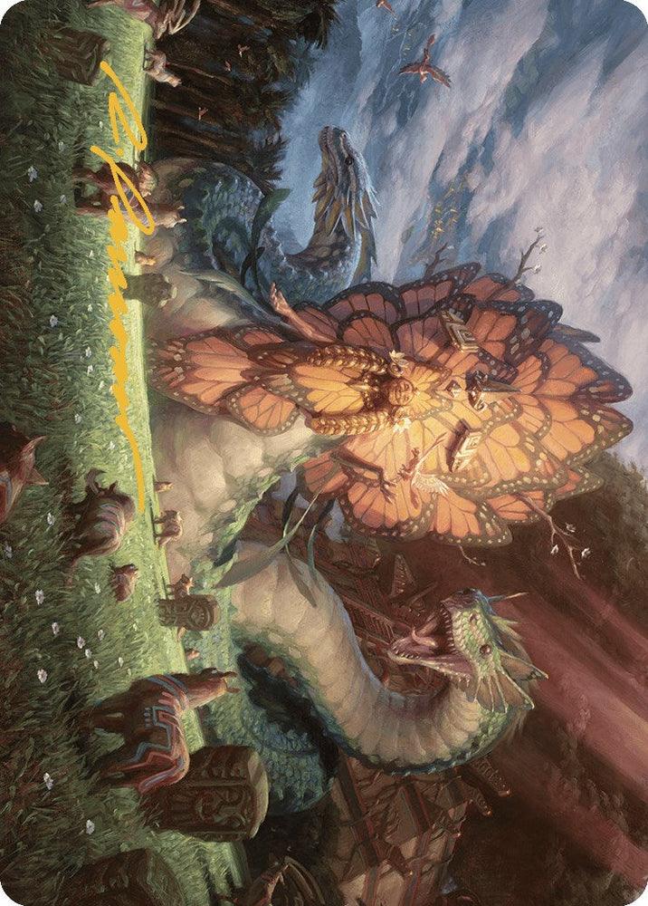 Ojer Kaslem, Deepest Growth Art Card (30/81) (Gold-Stamped Signature) [The Lost Caverns of Ixalan Art Series] Magic: The Gathering