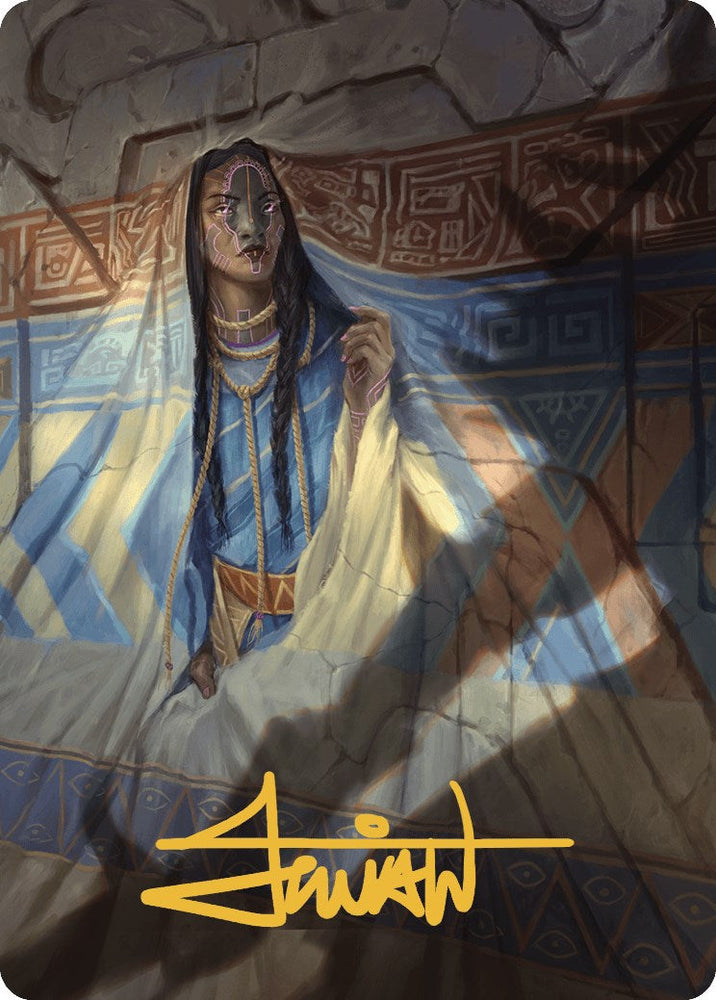 Whispersilk Cloak Art Card (Gold-Stamped Signature) [The Lost Caverns of Ixalan Art Series] Magic: The Gathering