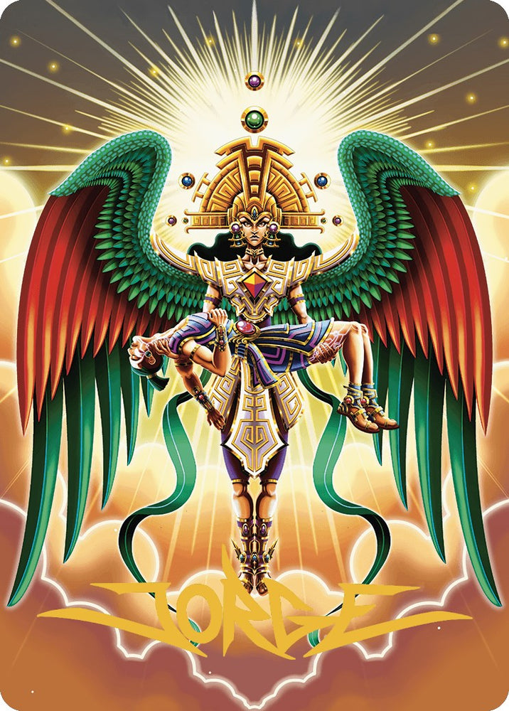 Resplendent Angel Art Card (59/81) (Gold-Stamped Signature) [The Lost Caverns of Ixalan Art Series] Magic: The Gathering