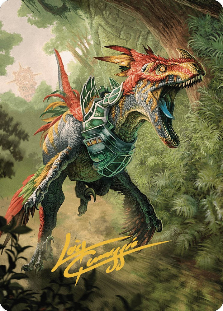 Dinosaur Token Art Card (Gold-Stamped Signature) [The Lost Caverns of Ixalan Art Series] Magic: The Gathering