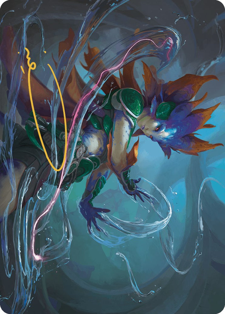 Nicanzil, Current Conductor Art Card (Gold-Stamped Signature) [The Lost Caverns of Ixalan Art Series] Magic: The Gathering