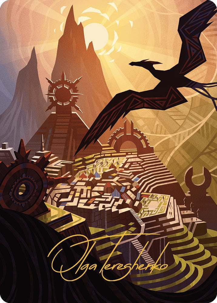 Plains Art Card (Gold-Stamped Signature) [The Lost Caverns of Ixalan Art Series] Magic: The Gathering
