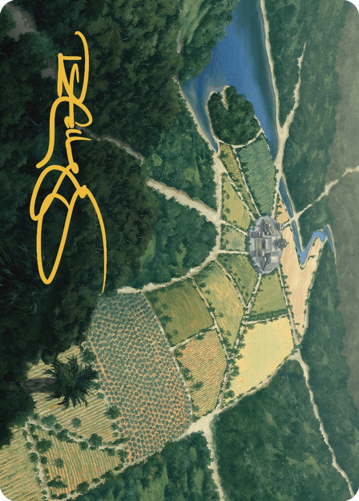 Restless Prairie Art Card (Gold-Stamped Signature) [The Lost Caverns of Ixalan Art Series] Magic: The Gathering
