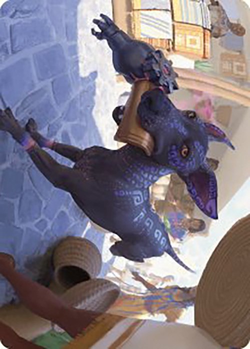 Mischievous Pup Art Card [The Lost Caverns of Ixalan Art Series] Magic: The Gathering