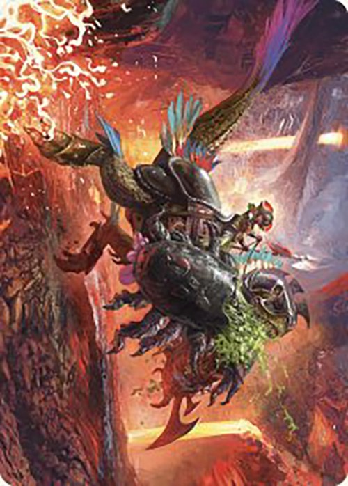 Triumphant Chomp Art Card [The Lost Caverns of Ixalan Art Series] Magic: The Gathering