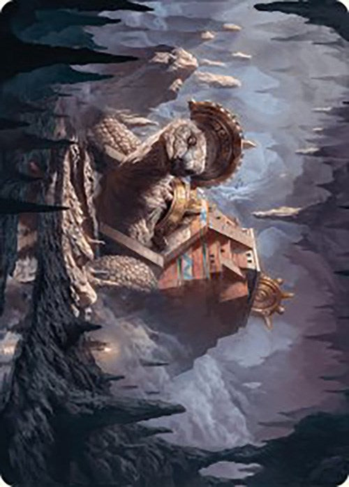 Bedrock Tortoise Art Card [The Lost Caverns of Ixalan Art Series] Magic: The Gathering
