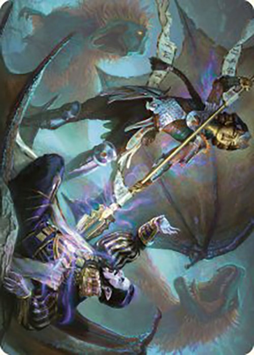 Huatli's Final Strike Art Card [The Lost Caverns of Ixalan Art Series] Magic: The Gathering