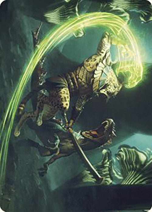 Contest of Claws Art Card [The Lost Caverns of Ixalan Art Series] Magic: The Gathering