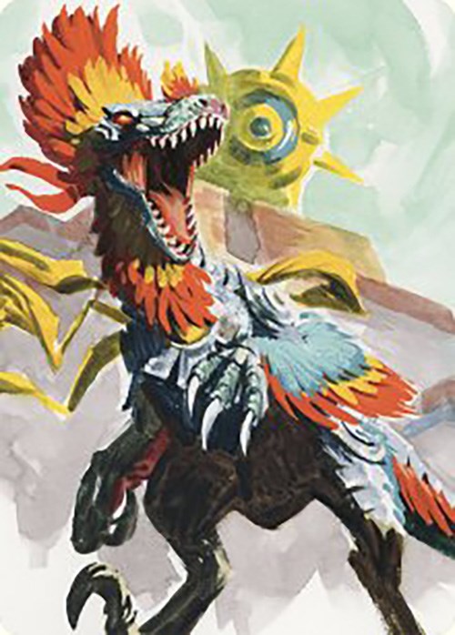 Pantlaza, Sun-Favored Art Card [The Lost Caverns of Ixalan Art Series] Magic: The Gathering