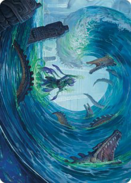 Wave Goodbye Art Card [The Lost Caverns of Ixalan Art Series] Magic: The Gathering