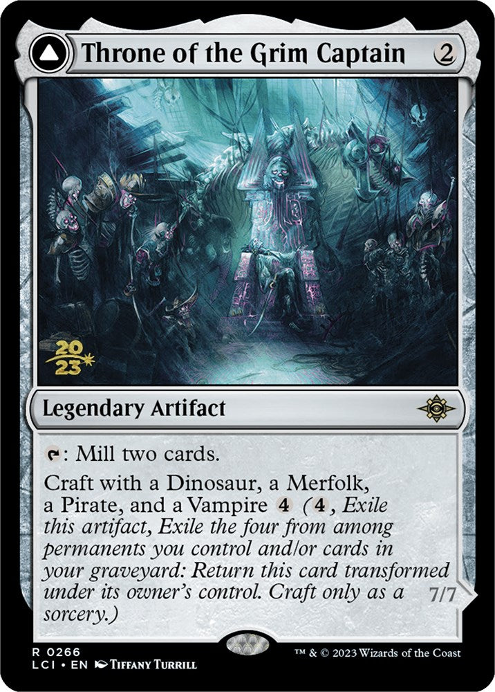 Throne of the Grim Captain // The Grim Captain [The Lost Caverns of Ixalan Prerelease Cards] Magic: The Gathering