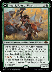 Huatli, Poet of Unity // Roar of the Fifth People [The Lost Caverns of Ixalan Prerelease Cards] Magic: The Gathering