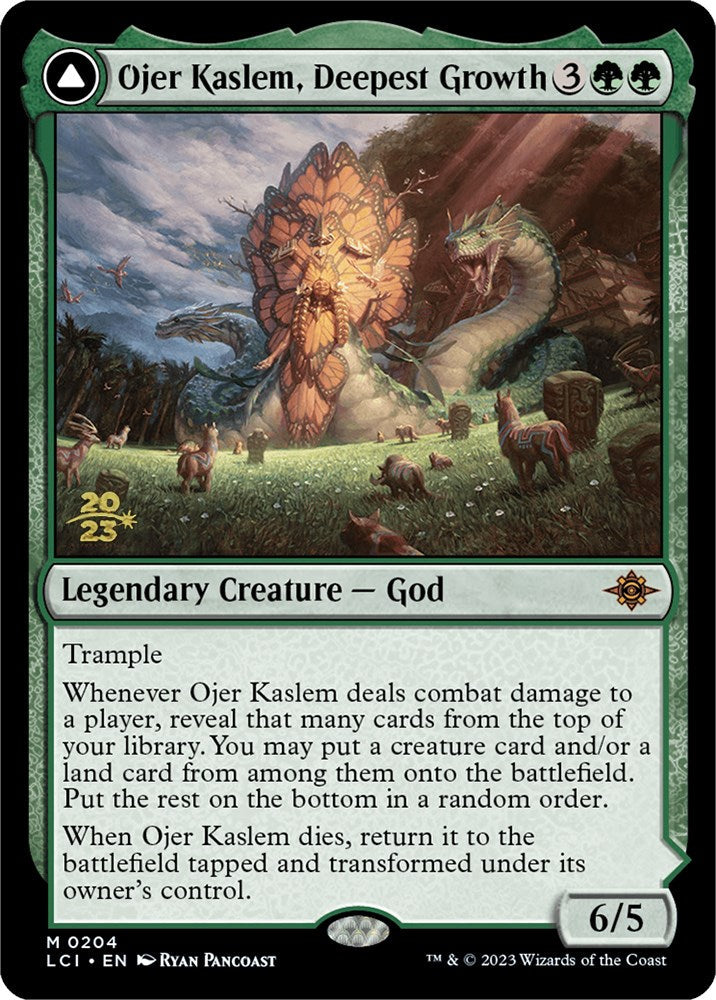 Ojer Kaslem, Deepest Growth // Temple of Cultivation [The Lost Caverns of Ixalan Prerelease Cards] Magic: The Gathering