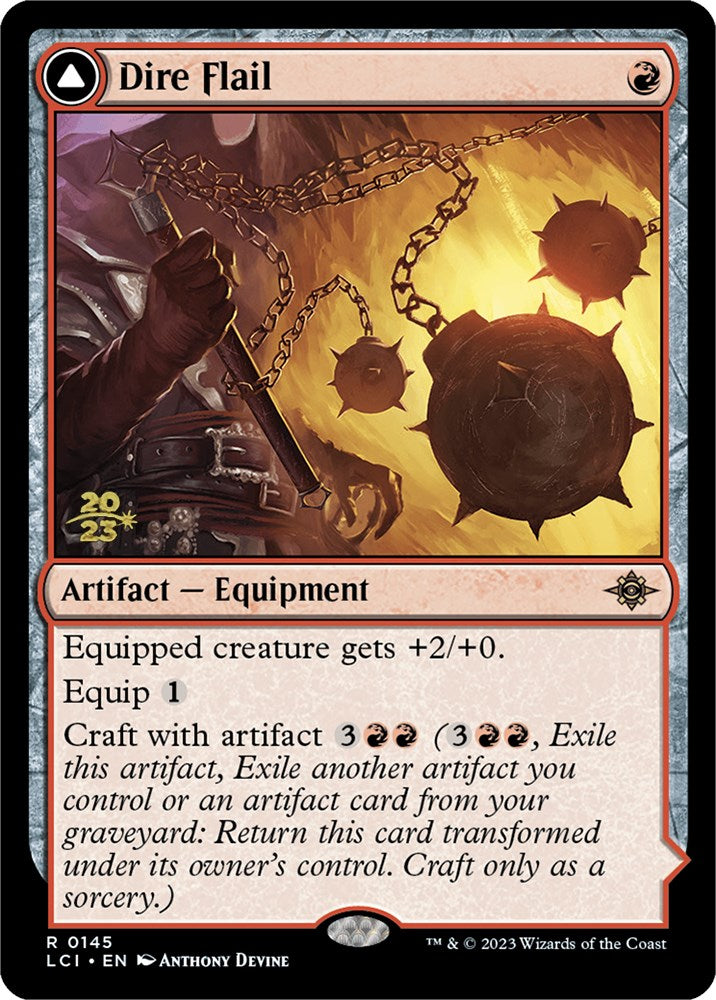 Dire Flail // Dire Blunderbuss [The Lost Caverns of Ixalan Prerelease Cards] Magic: The Gathering