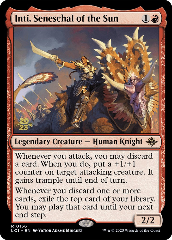 Inti, Seneschal of the Sun [The Lost Caverns of Ixalan Prerelease Cards] Magic: The Gathering