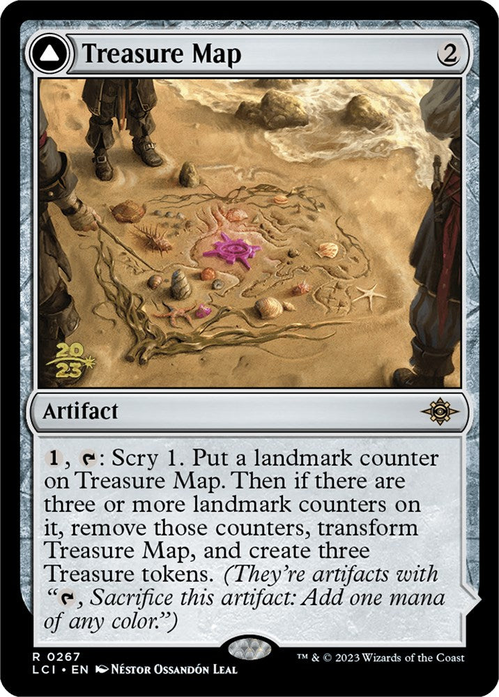 Treasure Map // Treasure Cove [The Lost Caverns of Ixalan Prerelease Cards] Magic: The Gathering