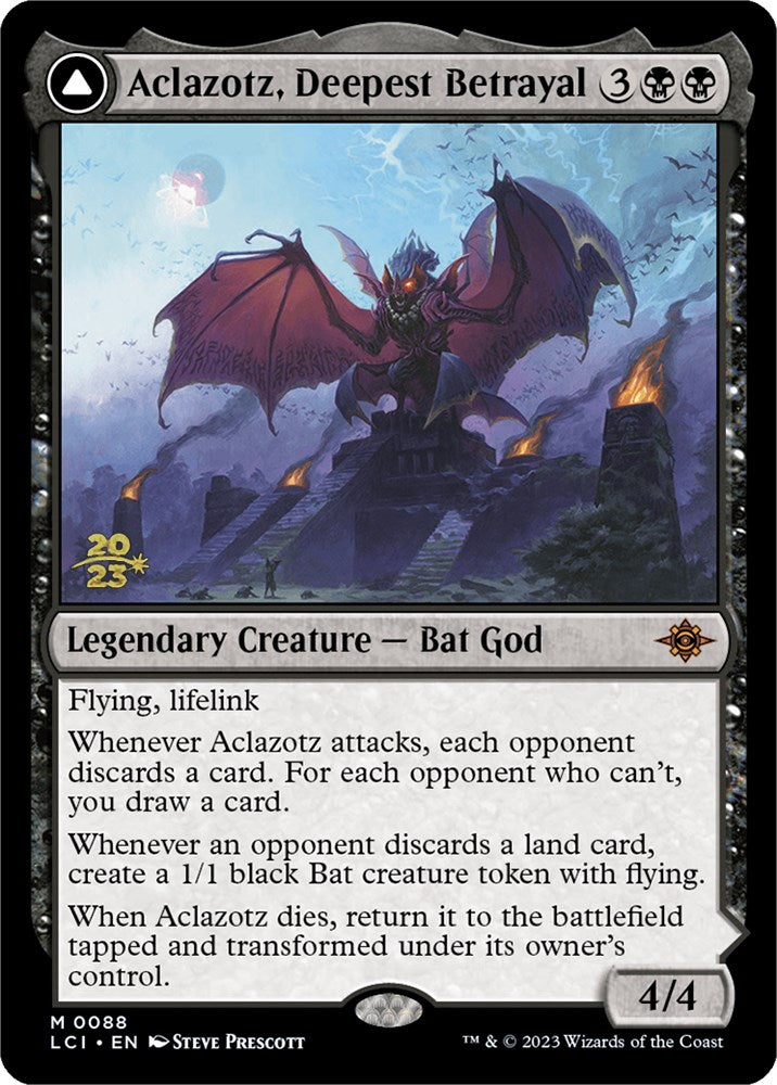 Aclazotz, Deepest Betrayal // Temple of the Dead [The Lost Caverns of Ixalan Prerelease Cards] Magic: The Gathering