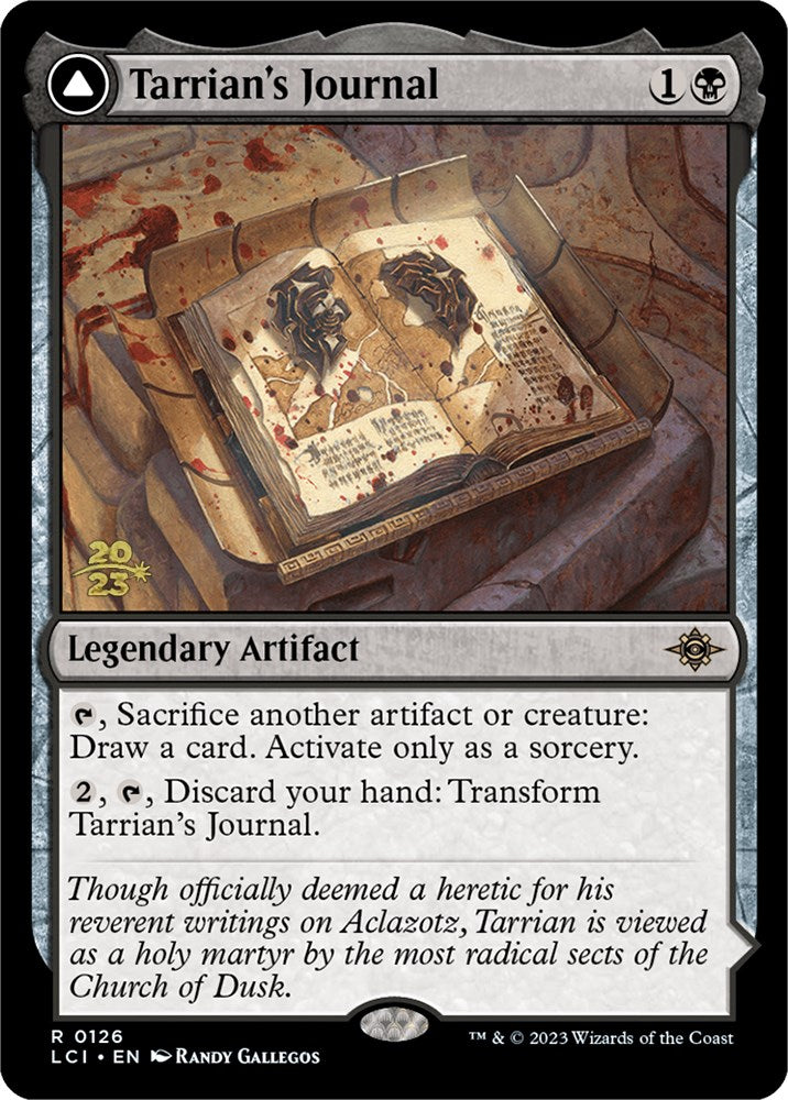 Tarrian's Journal // The Tomb of Aclazotz [The Lost Caverns of Ixalan Prerelease Cards] Magic: The Gathering