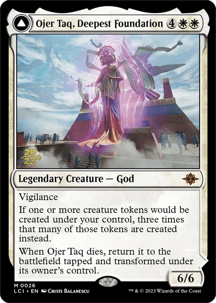 Ojer Taq, Deepest Foundation // Temple of Civilization [The Lost Caverns of Ixalan Prerelease Cards] Magic: The Gathering