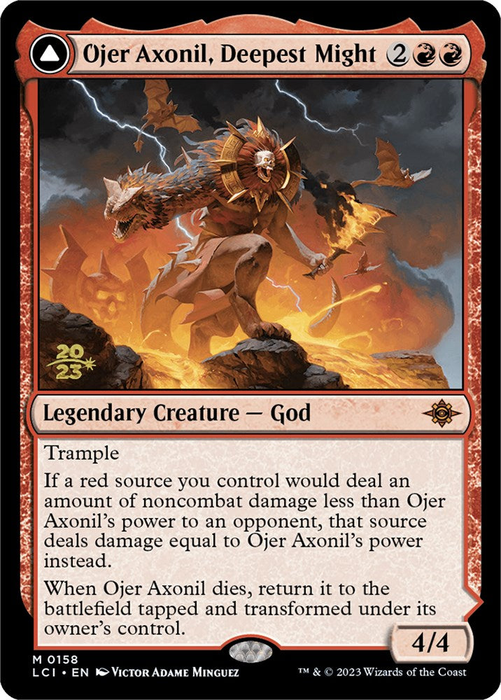 Ojer Axonil, Deepest Might [The Lost Caverns of Ixalan Prerelease Cards] Magic: The Gathering