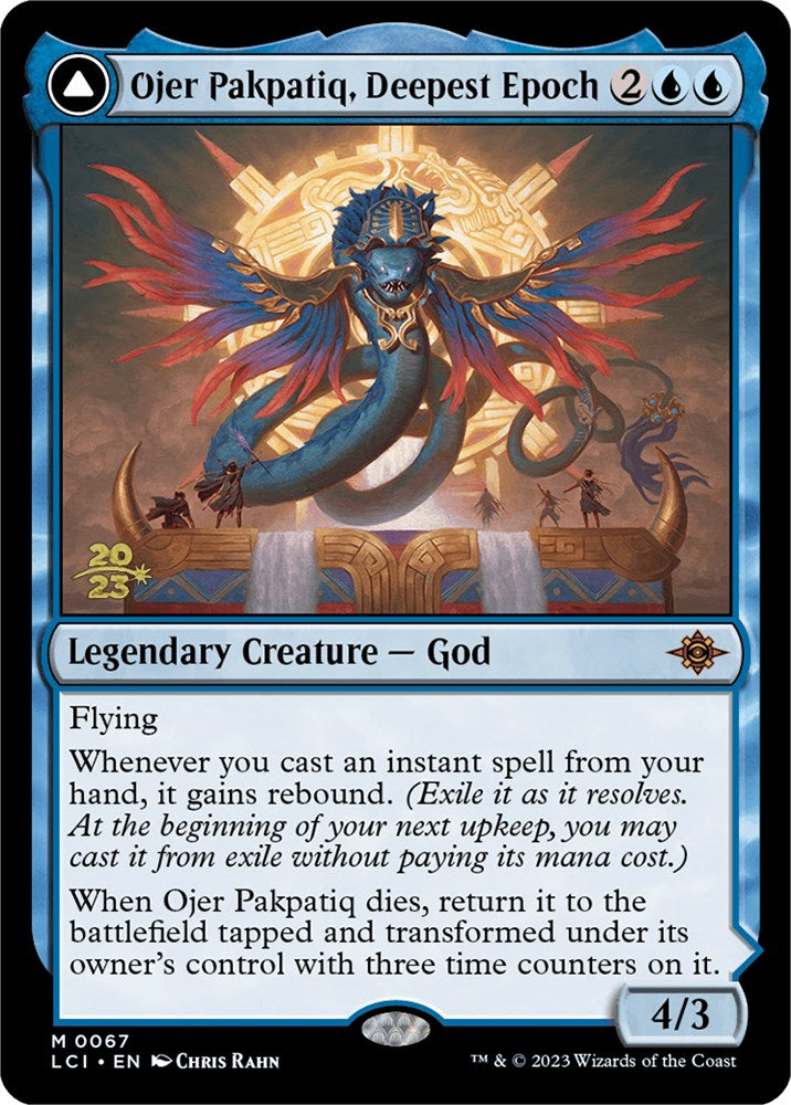 Ojer Pakpatiq, Deepest Epoch // Temple of Cyclical Time [The Lost Caverns of Ixalan Prerelease Cards] Magic: The Gathering