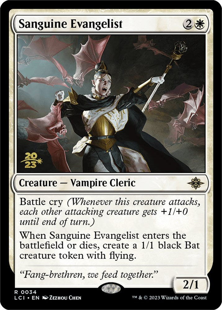 Sanguine Evangelist [The Lost Caverns of Ixalan Prerelease Cards] Magic: The Gathering