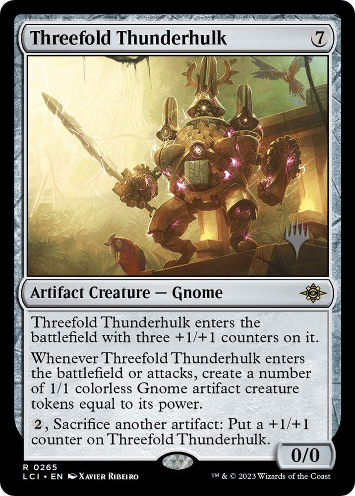 Threefold Thunderhulk (Promo Pack) [The Lost Caverns of Ixalan Promos] Magic: The Gathering