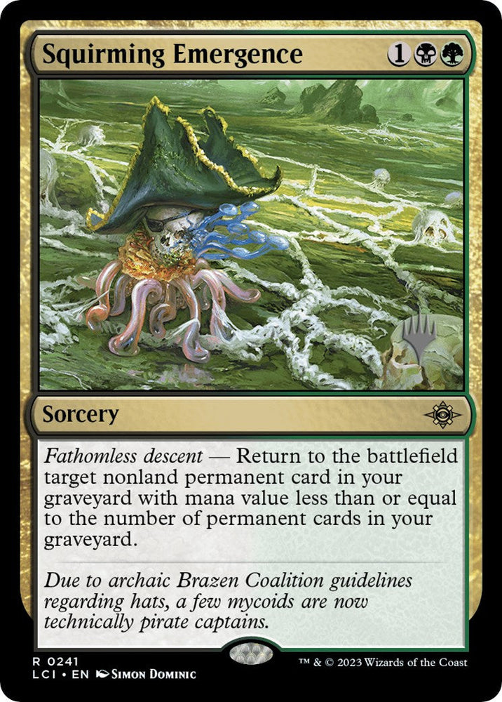 Squirming Emergence (Promo Pack) [The Lost Caverns of Ixalan Promos] Magic: The Gathering