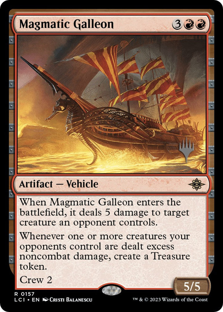 Magmatic Galleon (Promo Pack) [The Lost Caverns of Ixalan Promos] Magic: The Gathering