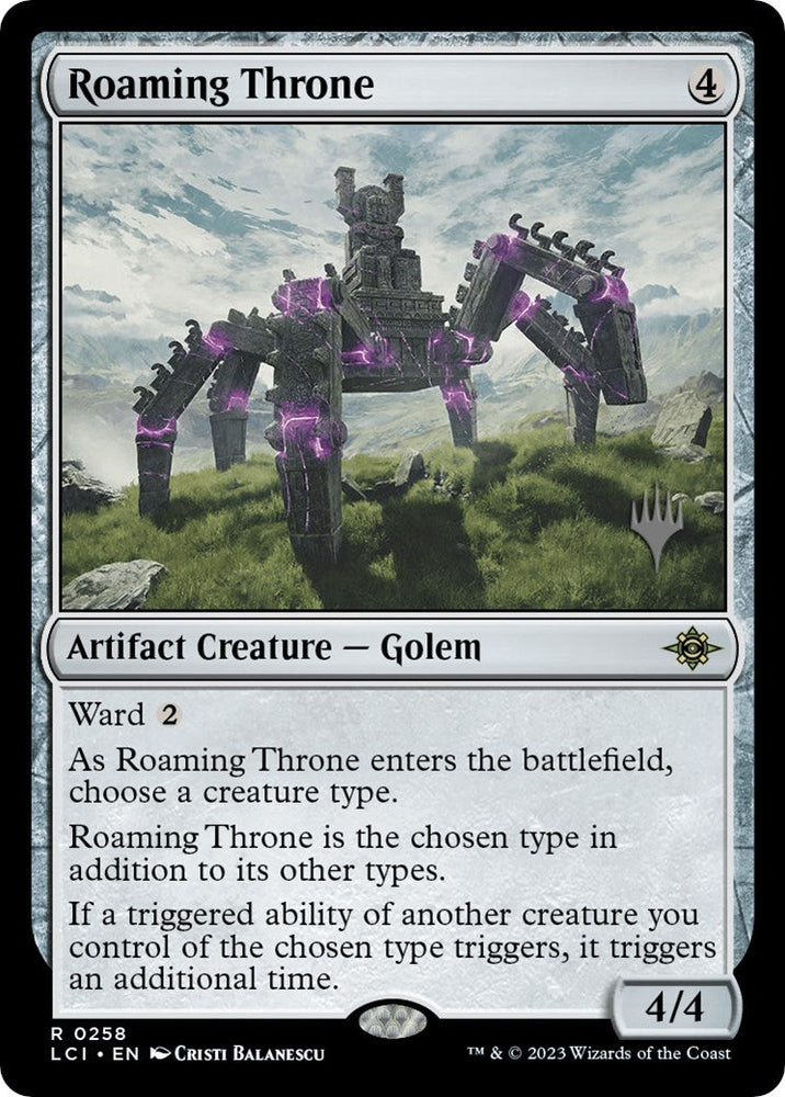 Roaming Throne (Promo Pack) [The Lost Caverns of Ixalan Promos] Magic: The Gathering