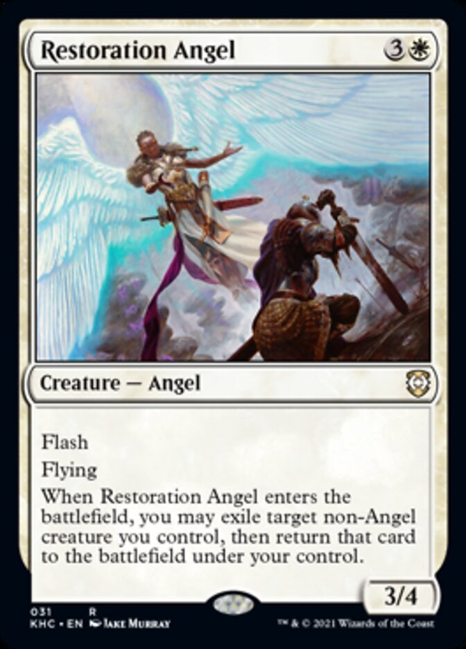 Restoration Angel [Kaldheim Commander] Magic: The Gathering