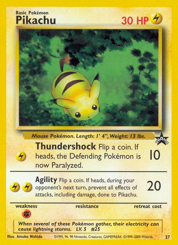 Pikachu (27) [Wizards of the Coast: Black Star Promos] Pokémon