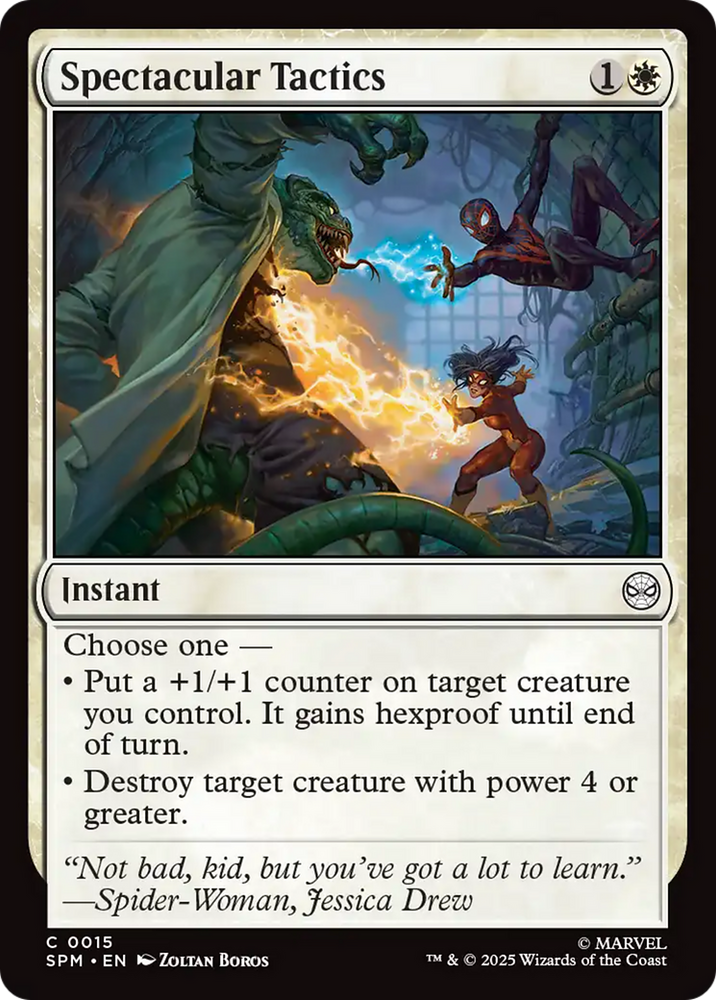 Spectacular Tactics [Marvel's Spider-Man] Magic: The Gathering