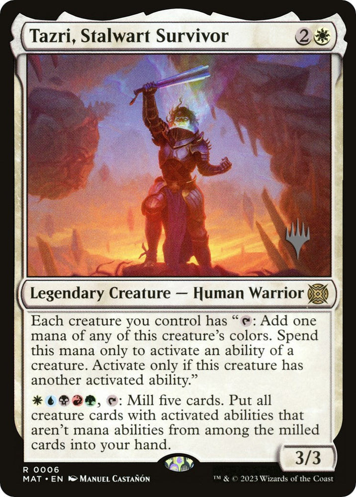 Tazri, Stalwart Survivor (Promo Pack) [The Lost Caverns of Ixalan Promos] Magic: The Gathering