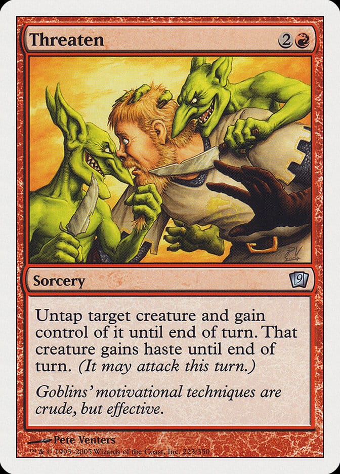 Threaten [Ninth Edition] Magic: The Gathering