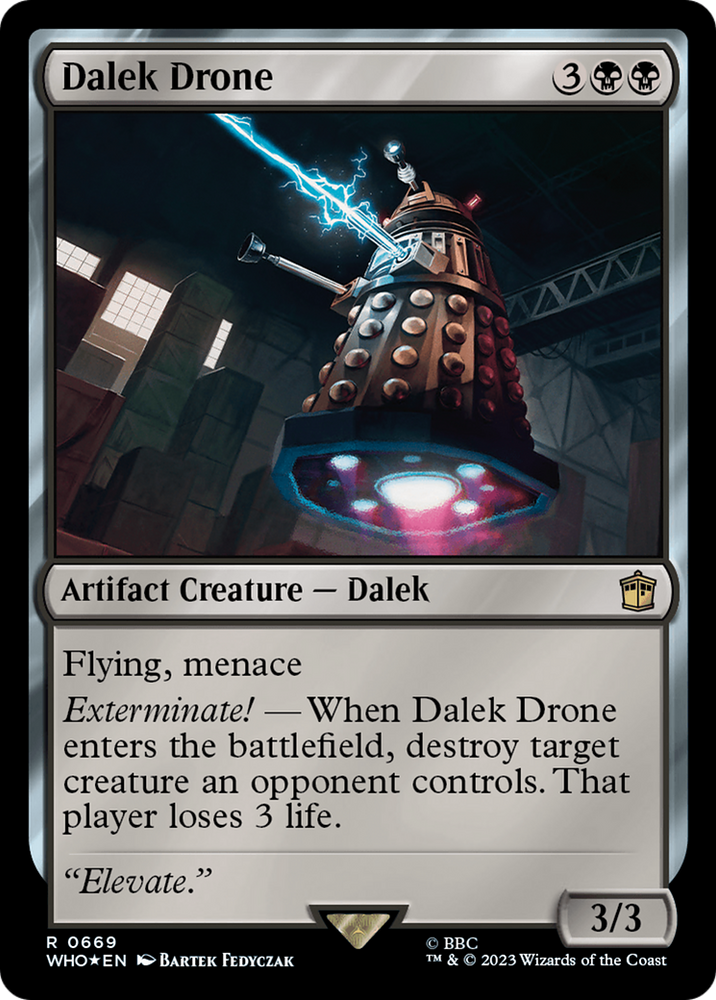 Dalek Drone (Surge Foil) [Doctor Who] Magic: The Gathering