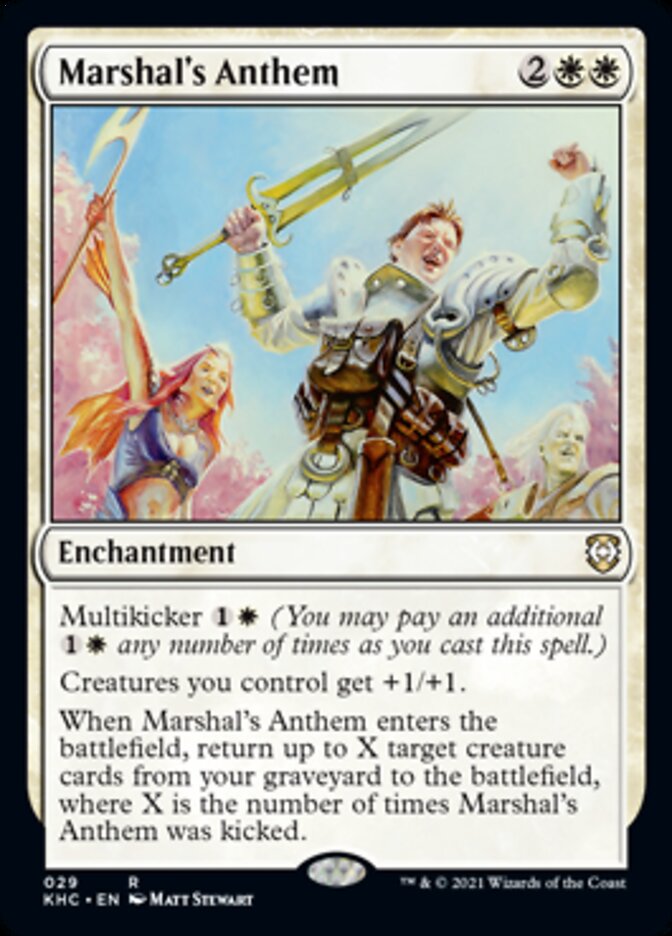 Marshal's Anthem [Kaldheim Commander] Magic: The Gathering