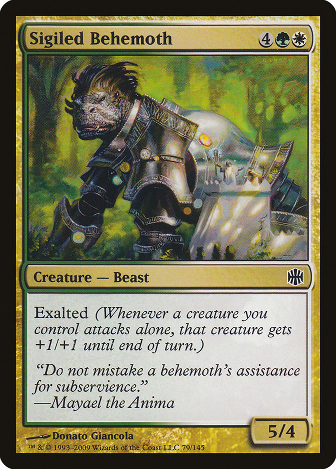 Sigiled Behemoth [Alara Reborn] Magic: The Gathering