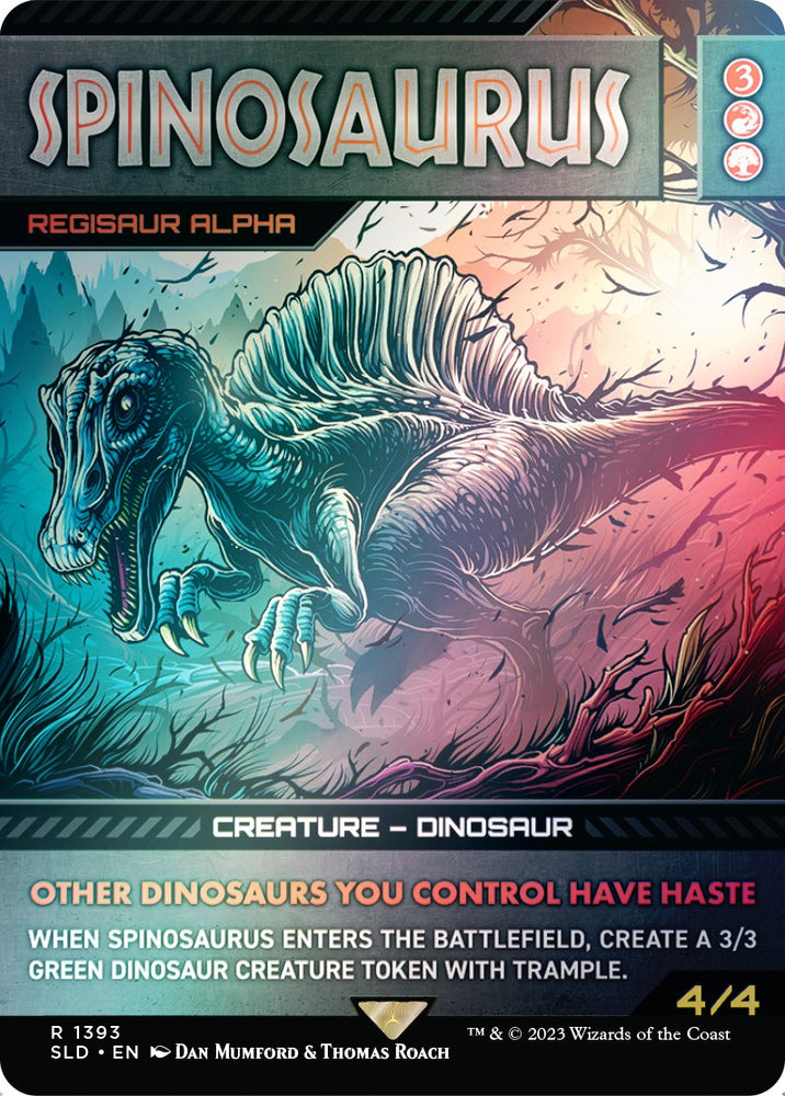 Spinosaurus - Regisaur Alpha (Rainbow Foil) [Secret Lair Drop Series] Magic: The Gathering
