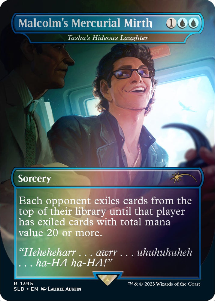 Malcolm's Mercurial Mirth - Tasha's Hideous Laughter (Rainbow Foil) [Secret Lair Drop Series] Magic: The Gathering