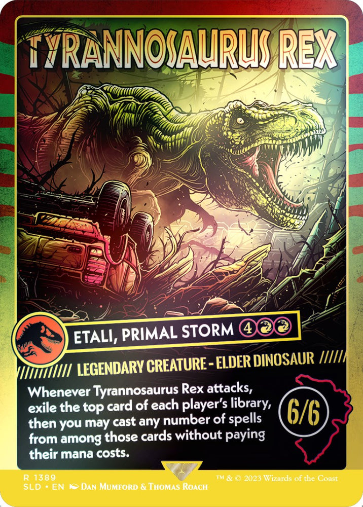 Tyrannosaurus Rex - Etali, Primal Storm (Rainbow Foil) [Secret Lair Drop Series] Magic: The Gathering